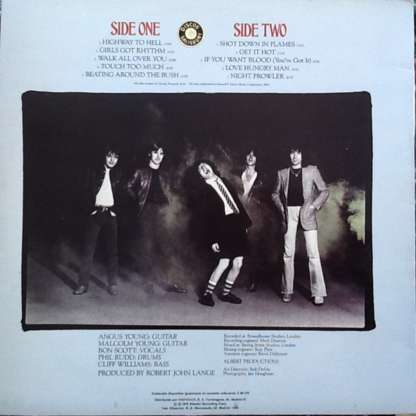 Cover zu AC/DC - Highway To Hell | 1979 | Vinyl | Rock | Spain Schallplatten Ankauf