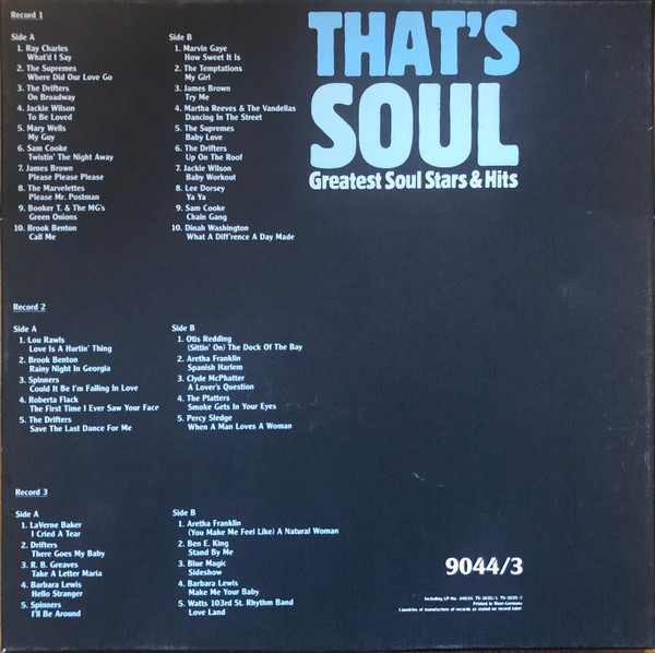 Cover zu Various - That's Soul - Greatest Soul Stars & Hits | Vinyl | Funk / Soul | Germany Schallplatten Ankauf