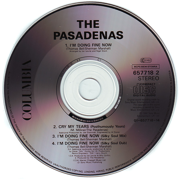 Cover zu The Pasadenas - I'm Doing Fine Now | 1991 | Vinyl | Electronic | UK & Europe Schallplatten Ankauf