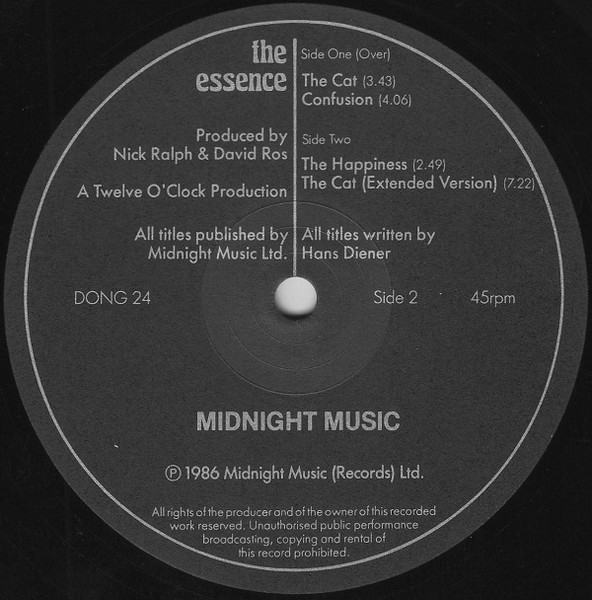 Cover zu The Essence (4) - The Cat | 1986 | Vinyl, 12