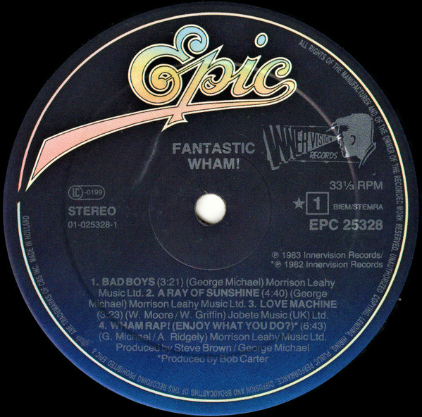 Cover zu Wham! - Fantastic | 1983 | Vinyl | Pop | Europe