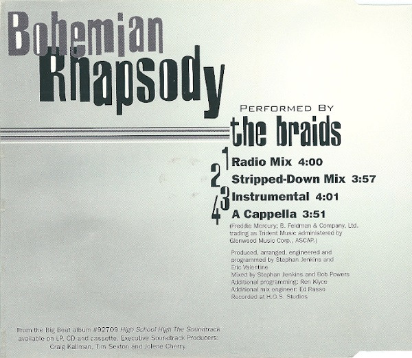 Cover zu The Braids - Bohemian Rhapsody | 1996 | Vinyl | Electronic, Hip Hop | UK & Europe Schallplatten Ankauf