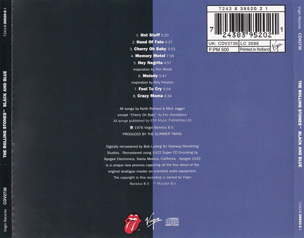 Cover zu The Rolling Stones - Black And Blue | 1994 | Vinyl | Rock | Europe Schallplatten Ankauf