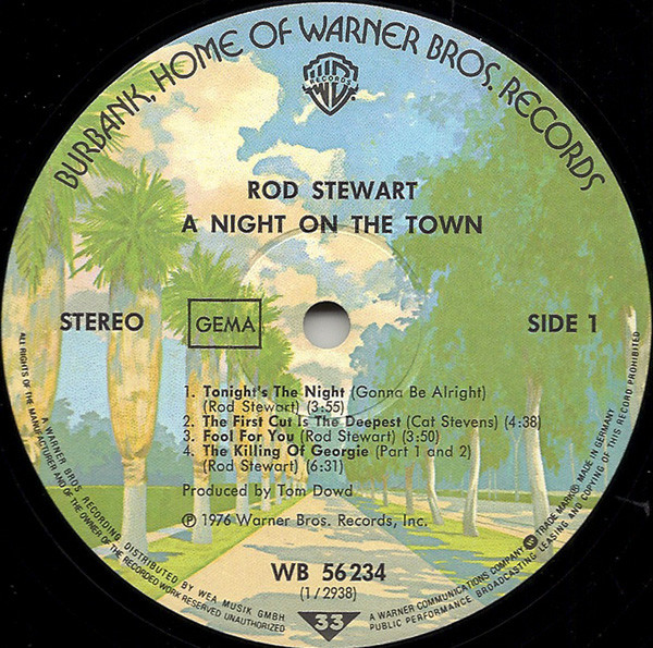 Cover zu Rod Stewart - A Night On The Town | 1976 | Vinyl | Rock | Germany Schallplatten Ankauf