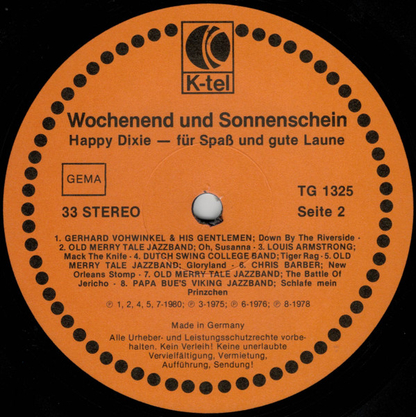 Cover zu Various - Come To Happy Dixieland - Muntermacher Für Gute Laune | 1980 | Vinyl | Jazz, Blues, Folk, World, & Country | Germany