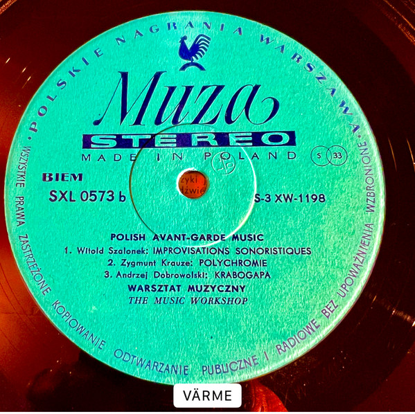 Cover zu Various / Warsztat Muzyczny - Polish Avant-Garde Music | 1970 | Vinyl | Classical | Poland Schallplatten Ankauf