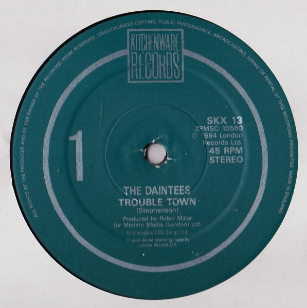 Cover zu The Daintees - Trouble Town | 1984 | Vinyl | Rock, Folk, World, & Country | UK Schallplatten Ankauf