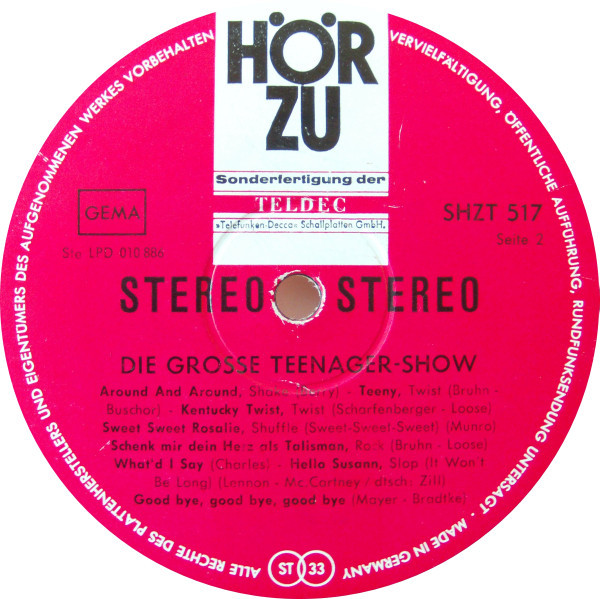 Cover zu Various - Die Große Teenager-Show | 1965 | Vinyl | Rock, Pop | Germany