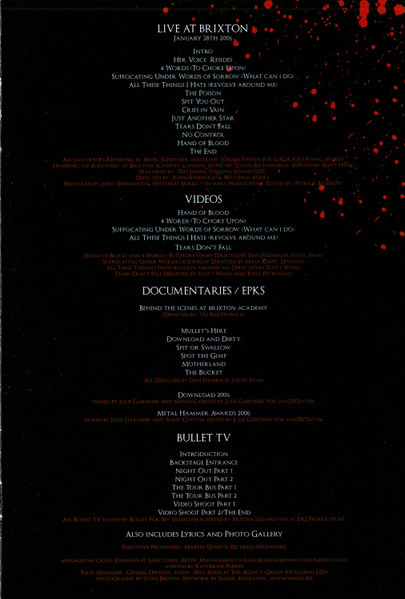 Cover zu Bullet For My Valentine - The Poison (Live At Brixton) | 2006 | DVD, DVD-Video, PAL | Rock | Germany, Austria, & Switzerland