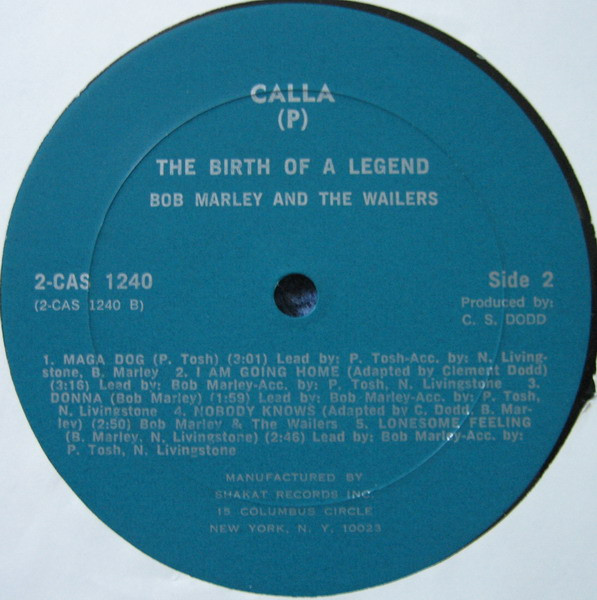 Cover zu Bob Marley & The Wailers - The Birth Of A Legend | 1976 | Vinyl | Reggae | US Schallplatten Ankauf