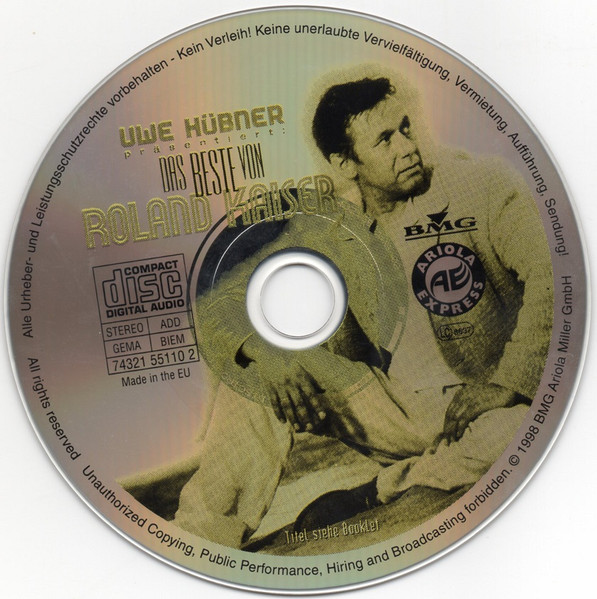 Cover zu Roland Kaiser - Uwe Hübner Präsentiert: Das Beste Von Roland Kaiser | 1998 | Vinyl | Pop | Europe