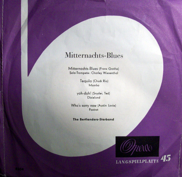Cover zu The Bertlanders Starband - Mitternachts-Blues | 1958 | Vinyl | Jazz, Latin, Pop | Germany Schallplatten Ankauf