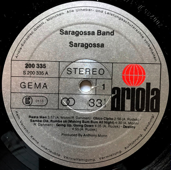 Cover zu Saragossa Band - Saragossa | 1979 | Vinyl | Electronic, Pop | Germany
