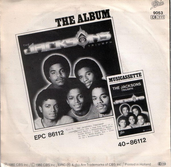 Cover zu The Jacksons - Lovely One | 1980 | Vinyl, Stereo, 45 RPM, 7