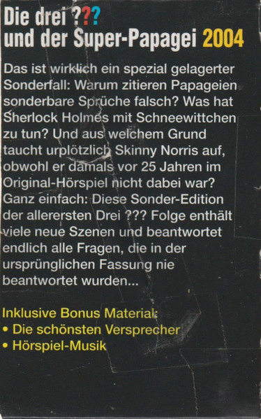 Cover zu Robert Arthur - Die Drei ??? Und Der Super-Papagei 2004 | 2004 | Vinyl | Non-Music | Germany Schallplatten Ankauf