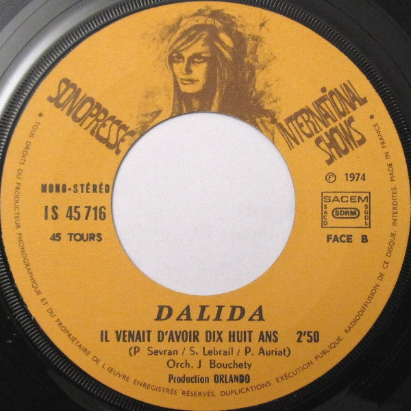 Cover zu Dalida - Gigi L'Amoroso | 1974 | Vinyl | Pop | France