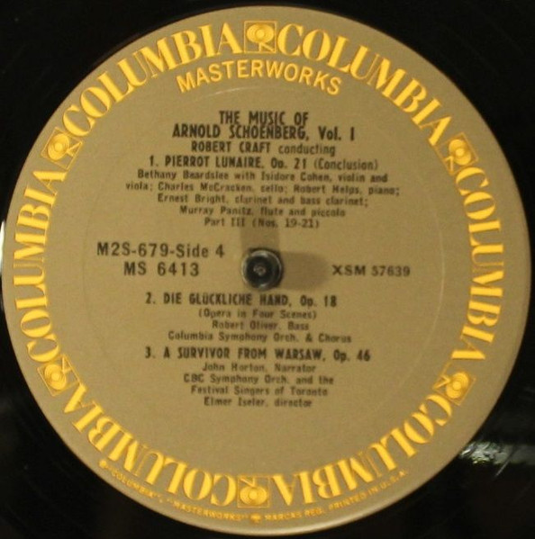 Cover zu Arnold Schoenberg - The Music Of Arnold Schoenberg - Volume One | Vinyl | Classical | US
