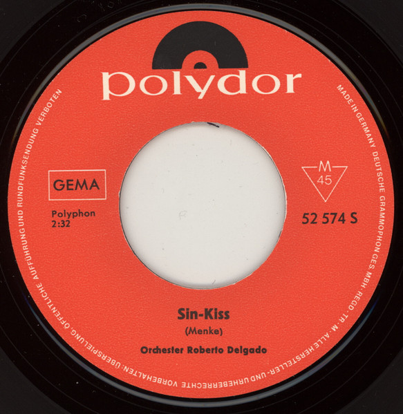 Cover zu Roberto Delgado - Mexican Letkiss / Sin-Kiss | 1965 | Vinyl | Jazz, Pop | Germany