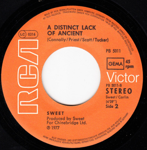 Cover zu The Sweet - Fever Of Love | 1977 | Vinyl | Rock | Germany