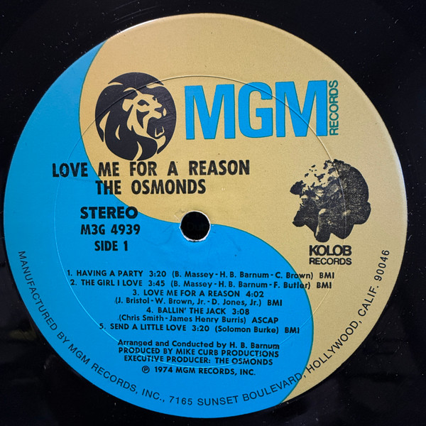 Cover zu The Osmonds - Love Me For A Reason | 1974 | Vinyl | Rock | US Schallplatten Ankauf