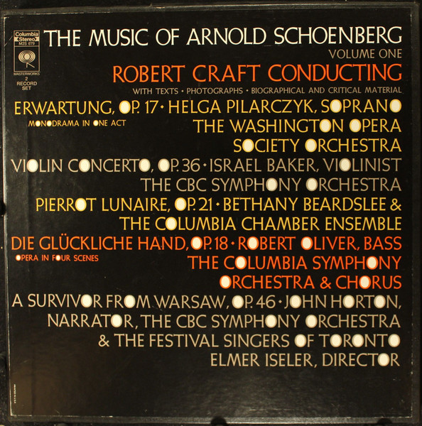 Cover zu Arnold Schoenberg - The Music Of Arnold Schoenberg - Volume One | Vinyl | Classical | US