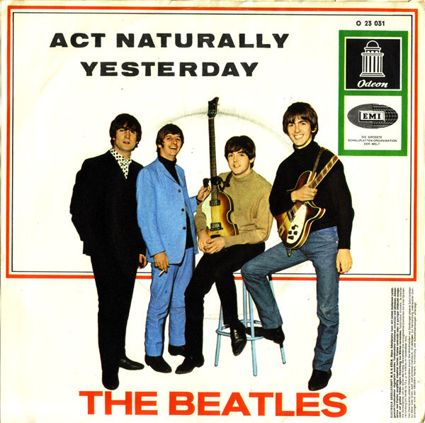 Cover zu The Beatles - Act Naturally / Yesterday | 1965 | Vinyl | Rock | Germany Schallplatten Ankauf