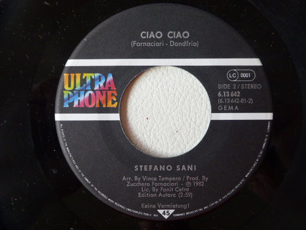 Cover zu Stefano Sani - Quando Lei Ritornerà | 1982 | Vinyl | Pop | Germany Schallplatten Ankauf