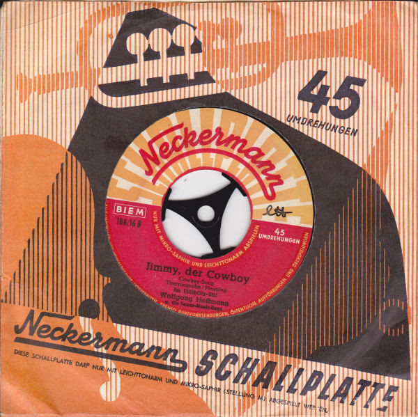 Cover zu Wolfgang Hofmann (2) Und Die Texas-Music-Boys - Das Alte Haus Von Rocky-Docky / Jimmy, Der Cowboy | Vinyl | Pop | Germany Schallplatten Ankauf