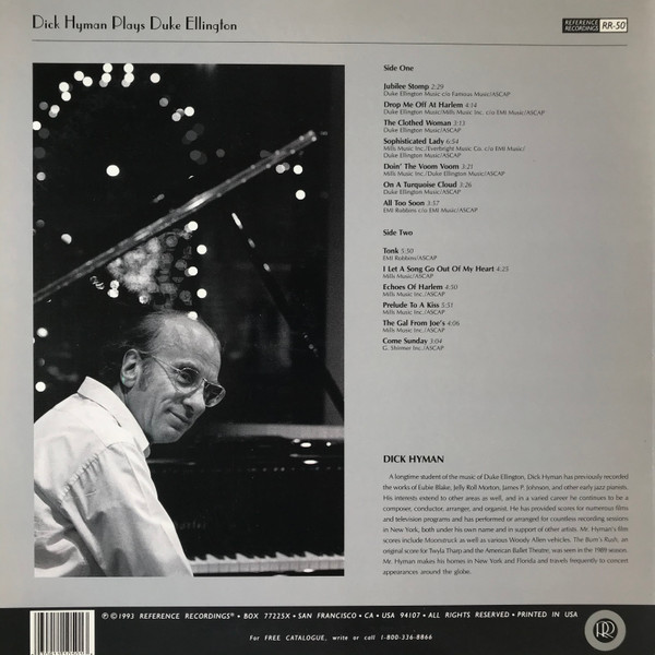Cover zu Dick Hyman - Dick Hyman Plays Duke Ellington | 1993 | Vinyl | Jazz | US Schallplatten Ankauf