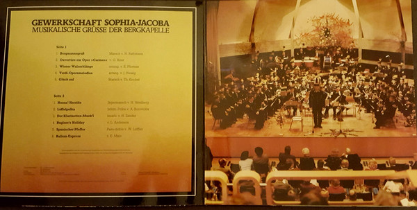 Cover zu Bergkapelle Der Gewerkschaft Sophia Jacoba - Sophia Jacoba | Vinyl | Brass & Military, Stage & Screen | Germany Schallplatten Ankauf