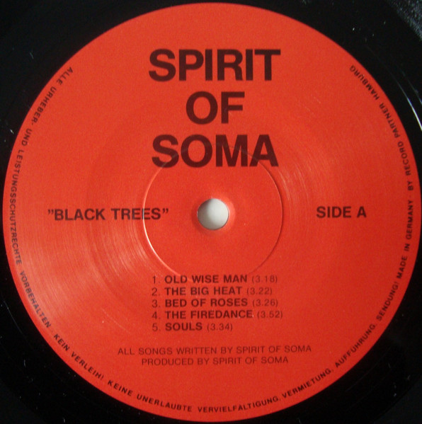 Cover zu Spirit Of Soma - Black Trees | 1989 | Vinyl | Rock | Germany