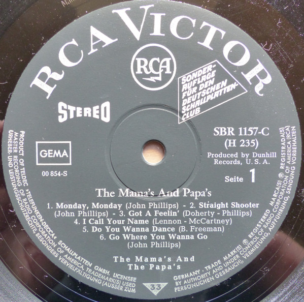 Cover zu The Mamas & The Papas - The Mamas And The Papas | 1967 | Vinyl | Pop | Germany Schallplatten Ankauf