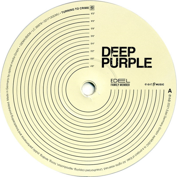 Cover zu Deep Purple - Turning To Crime | 2021 | Vinyl | Jazz, Rock, Blues, Folk, World, & Country | Germany