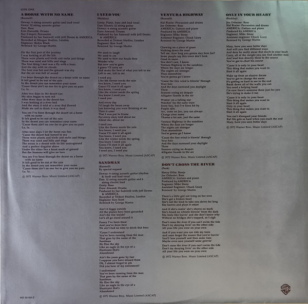 Cover zu America (2) - History · America's Greatest Hits | 1975 | Vinyl | Rock | Germany