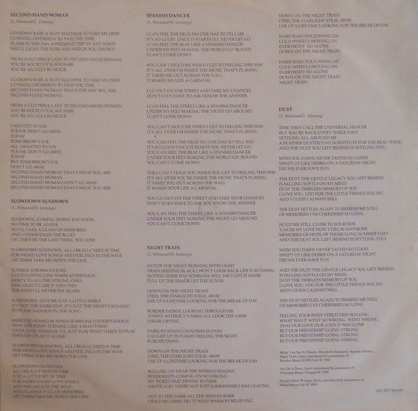 Cover zu Steve Winwood - Arc Of A Diver | 1980 | Vinyl | Rock, Pop | Germany Schallplatten Ankauf