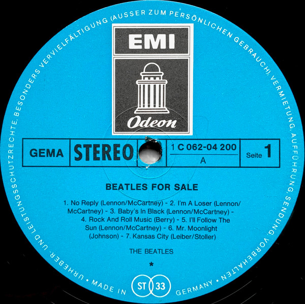 Cover zu The Beatles - Beatles For Sale | 1972 | Vinyl, LP, Album, Reissue, Stereo | Rock | Germany