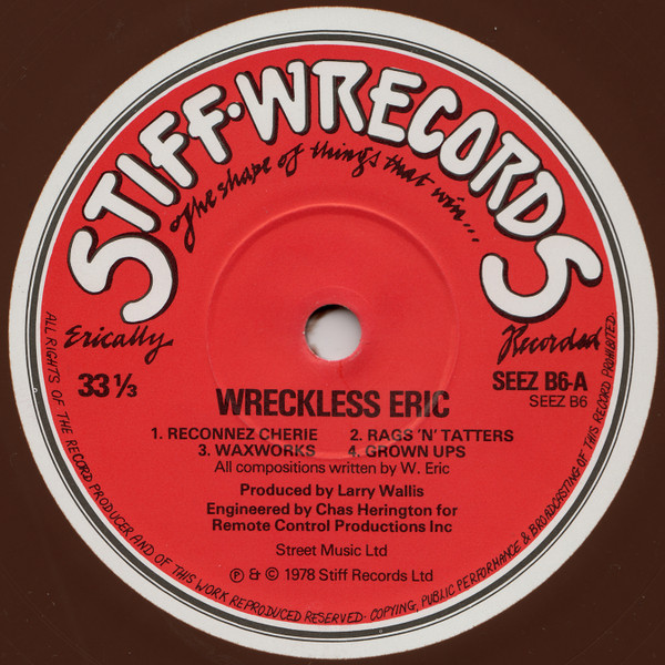 Cover zu Wreckless Eric - Wreckless Eric | 1978 | Vinyl | Rock | UK