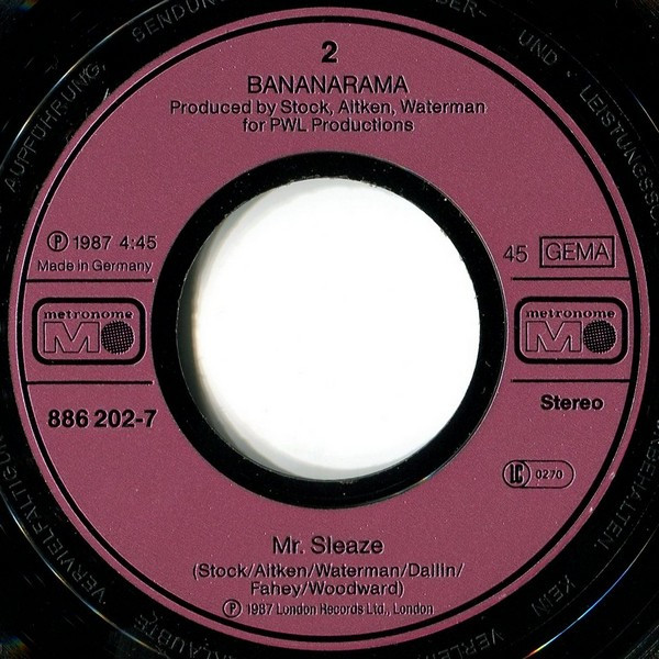 Cover zu Bananarama - Love In The First Degree | 1987 | Vinyl, Stereo, 45 RPM, 7
