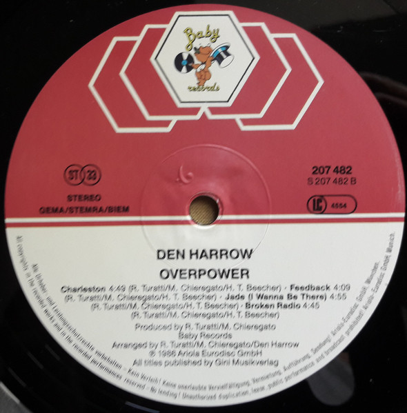 Cover zu Den Harrow - Overpower | Vinyl | Electronic | Europe