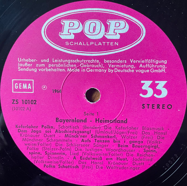 Cover zu Various - Bayernland Heimatland - Ein Großer Bayrischer Heimatabend | Vinyl | Folk, World, & Country | Germany Schallplatten Ankauf