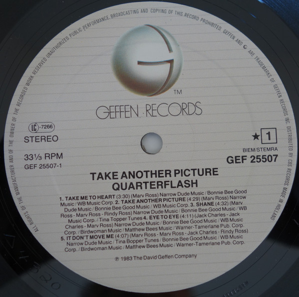 Cover zu Quarterflash - Take Another Picture | 1983 | Vinyl | Rock | Europe Schallplatten Ankauf