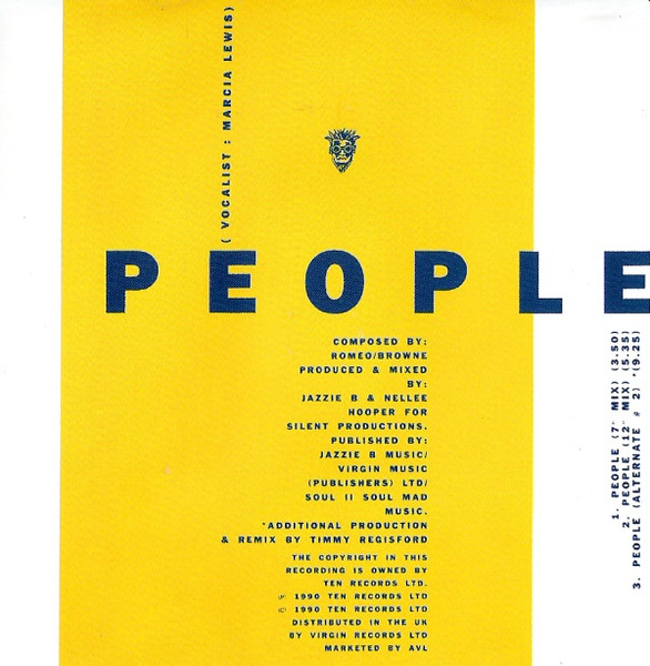 Cover zu Soul II Soul - People | 1990 | Vinyl | Electronic, Funk / Soul, Pop | UK & Europe Schallplatten Ankauf