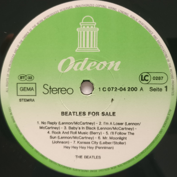 Cover zu The Beatles - Beatles For Sale | 1981 | Vinyl | Rock, Pop | Germany