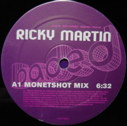 Cover zu Ricky Martin - Loaded | 2001 | Vinyl | Electronic, Pop | UK Schallplatten Ankauf