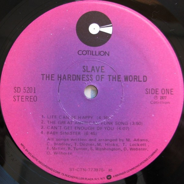 Cover zu Slave - The Hardness Of The World | 1977 | Vinyl | Funk / Soul | US