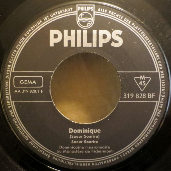 Cover zu Soeur Sourire - Dominique | 1963 | Vinyl | Rock, Pop | Germany Schallplatten Ankauf