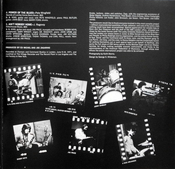 Cover zu B.B. King - In London | 1976 | Vinyl | Funk / Soul | Germany