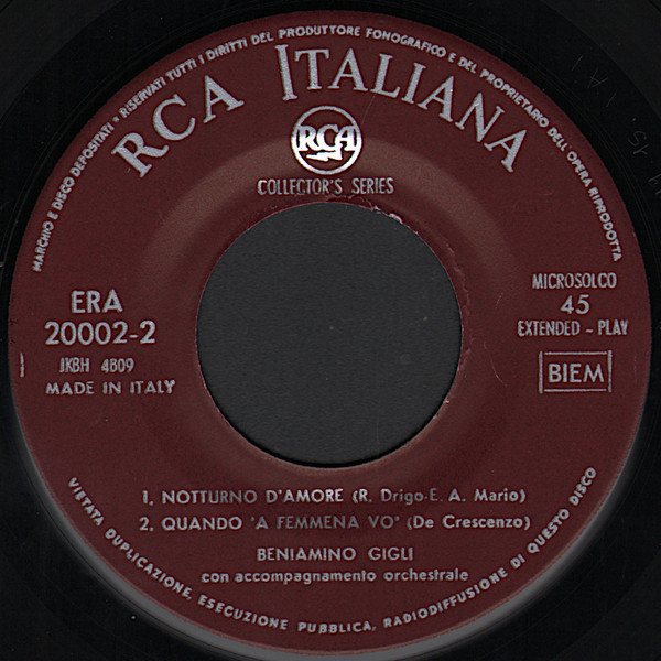 Cover zu Beniamino Gigli - Musica Proibita | Vinyl | Folk, World, & Country | Italy