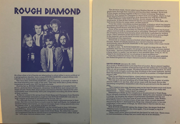 Cover zu Rough Diamond (2) - Rough Diamond | 1977 | Vinyl | Rock | UK