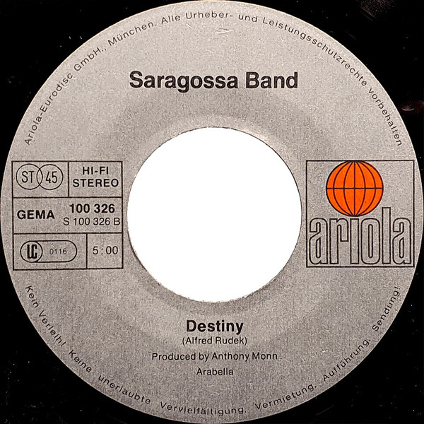 Cover zu Saragossa Band - Rasta Man | 1979 | Vinyl | Pop | Germany